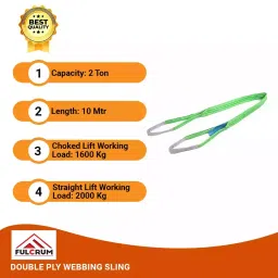 Fulcrum 2000 Kg (2 Ton) 10 m Polyester Webbing Sling FWS-2TX10M image 5