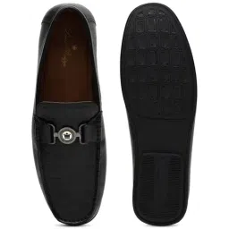 Louis Philippe Men's Black Loafers image 3