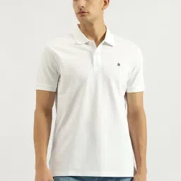 United Colors Of Benetton White Cotton Relaxed Fit Polo T-Shirt-picture-29