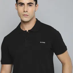 R.Code by The Roadster Life Co. Men Solid Polo Collar T-shirt-picture-33