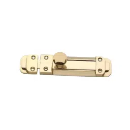 Screw Tight B022001PBL-4 4.45 inch Brass Lacquered Slide Bolt (Pack of 4)-image-1
