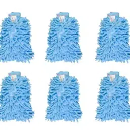 Malfah Enterprises Deli DL882004 Wet & Dry Car Washing Gloves Set (Pack of 4 Pcs) image 1