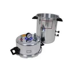 Florix Nation Pressure Cooker Type Heavy Duty Autoclave Aluminium 39 L with Dressing Drum, JHO9088 image 4