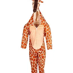RAJ FANCY DRESSES Full Sleeves Giraffe Animal Theme Costume Dress - Brown-picture-19