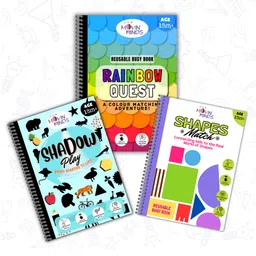 Rainbow Quest, Shapes Match, Shadow Play Mini Book | Velcro Books | Preschool Learning Book for preschoolers, learn colours, shapes, shadows Set of 3 books - English-image-13