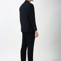 Peter England Elite Printed Slim-Fit Single-Breasted Three-Piece Formal Suit image 5