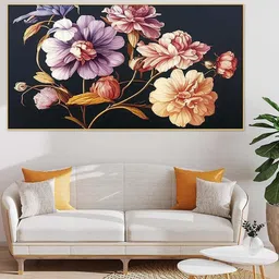 DEKORSTATION Multicoloured 1 Piece Canvas Floral Wall Paintings-image-82