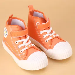 Cute Walk by Babyhug Casual Shoes with Velcro Closure - Orange image 2