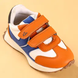 Babyoye Sneakers with Velcro Closure - Orange image 3