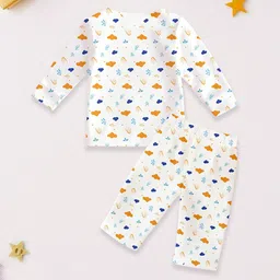 Kidbea Kids Printed T-Shirt With Pyjamas Clothing Set-image-16