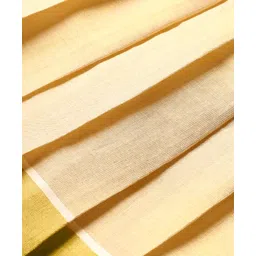 Babyhug South Cotton Woven Half Flutter Sleeves Pleated Ethnic Dress With Bow & Corsage - Off White image 4