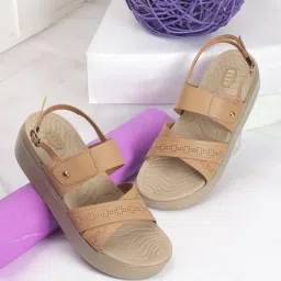 Elle Women's Beige Back Strap Sandals-picture-28