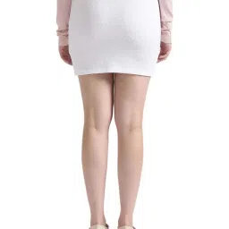 CALVIN KLEIN Bright White Embroidered Bodycon Skirt image 2