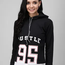 Funday Fashion Women Printed Hooded Long Sleeve Sweatshirt-image-21
