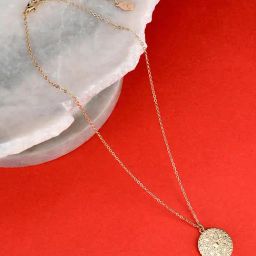 Accessorize London Pretty Flower Golden Alloy Necklace-image-41