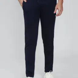 Peter England Navy Slim Fit Track Pants-image-61
