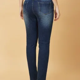 Being Human Dark Blue Distressed Mid Rise Jeans image 2