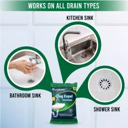 Parryware 50 g Clog Expel Drain Cleaner Powder, FCCE0106 image 3