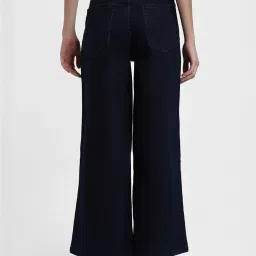 Forever 21 Dark Blue Blended Flared Fit Jeans image 2