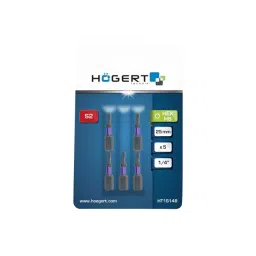 Hogert Technik H6 1/4 inch 25 mm Power Screwdriver Bit, HT1S148 (Pack 5 Piece)-image-88