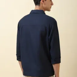 Allen Solly Navy Relaxed Fit Shirt image 2