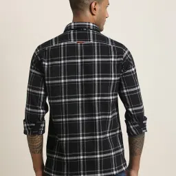 Turtle Black Oversized Checks Shirt image 2