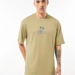 Bewakoof Brown Relaxed Fit Graphic T-Shirt image 2