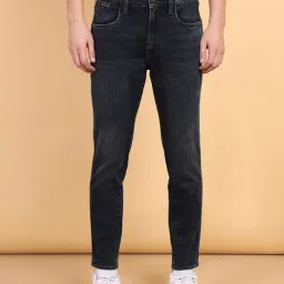 Wrangler Navy Slim Fit Lightly Washed Jeans-picture-27