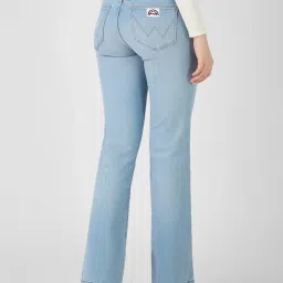 Wrangler Light Blue High Rise Flaired Fit Jeans image 2