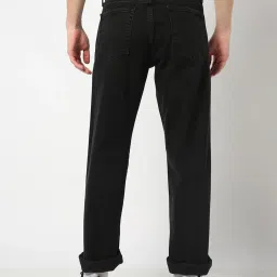 Gap Black Cotton Regular Fit Solid Jeans image 2