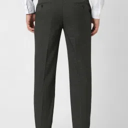 Van Heusen Grey Slim Fit Printed Trousers image 2