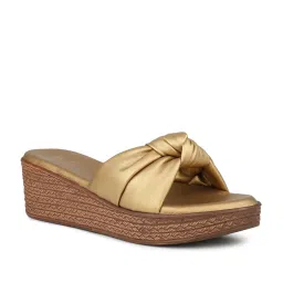 Inc.5 Women's Antique Gold Casual Wedges image 2