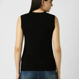 Van Heusen Black Regular Fit Top image 2