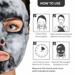 SWISS BEAUTY Cleansing Active Bubble Sheet Mask image 4