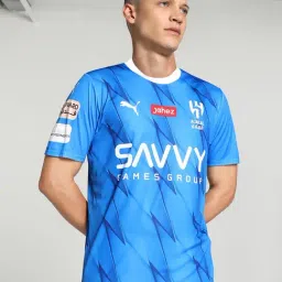 Puma Al Hilal SFC Neymar Jr. Home Fan Ignite Blue Regular Fit Printed Jersey-image-15