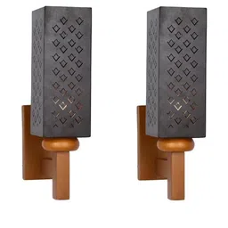 SOMIL Black Glass Cylinder Printed Wall Lamps-image-19