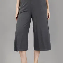 Soie Mid-Rise Below Knee-length Flared Lounge Pants-picture-28