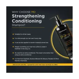 Men Deserve Daily Strengthening Conditioning Shampoo for Men - 250 ml image 3