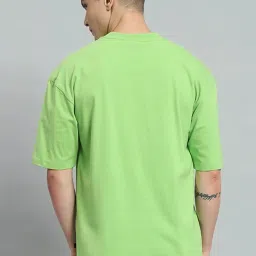 Griffel Green Cotton Loose Fit Printed T-Shirt image 2