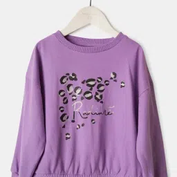 Angel & Rocket Kids Purple Cotton Printed Full Sleeves Sweatshirt-picture-38