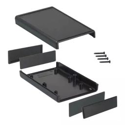 HAMMOND Plastic Enclosures CASE, ABS, HANDHELD, BLACK, 111X75X25MM, 1593NBK-picture-1