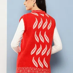 The Roadster Lifestyle Co Embellished Woolen Cardigan Sweater image 4