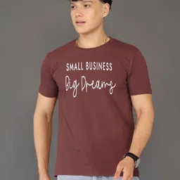 BRAWNY BATTLER Typography Printed Round Neck Pure Cotton T-Shirt-picture-24