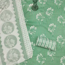 SHADOW & SAINING Embroidered Pure Cotton Unstitched Dress Material image 2