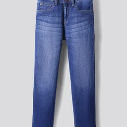 Primo Gino Cotton Woven Full Length Washed Jeans - Blue-picture-22