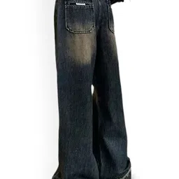 StyleCast Men Wide Leg High-Rise Heavy Fade Jeans image 4