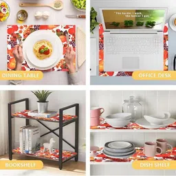 REVEXO Red & White Printed Water-Resistant Shelf Liner image 4