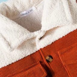 Mark & Mia Full Sleeves Solid Winter Jacket - Brown image 3