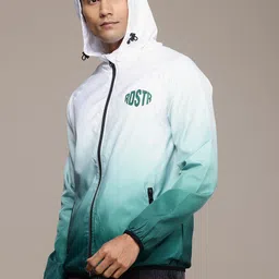 The Roadster Life Co. Brand Logo Printed Ombre Hooded Tailored Jacket image 3