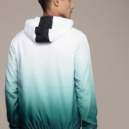 The Roadster Life Co. Brand Logo Printed Ombre Hooded Tailored Jacket image 4